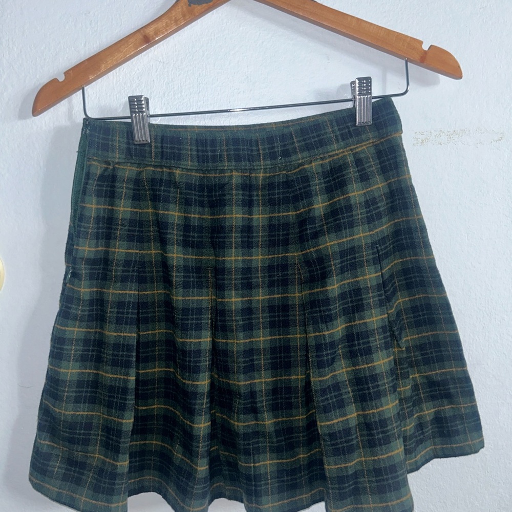 Hollister Blue and Green Skater Mini Skirt Casual - Picture 2 of 3